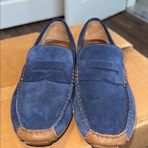 Cole Haan Blue Suede Loafers